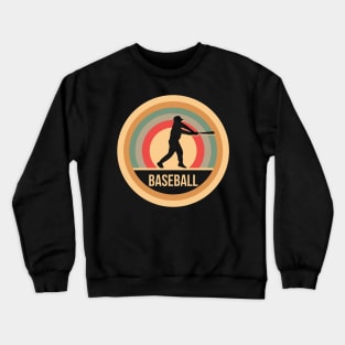 Retro Vintage Baseball Gift For Baseball Players Crewneck Sweatshirt